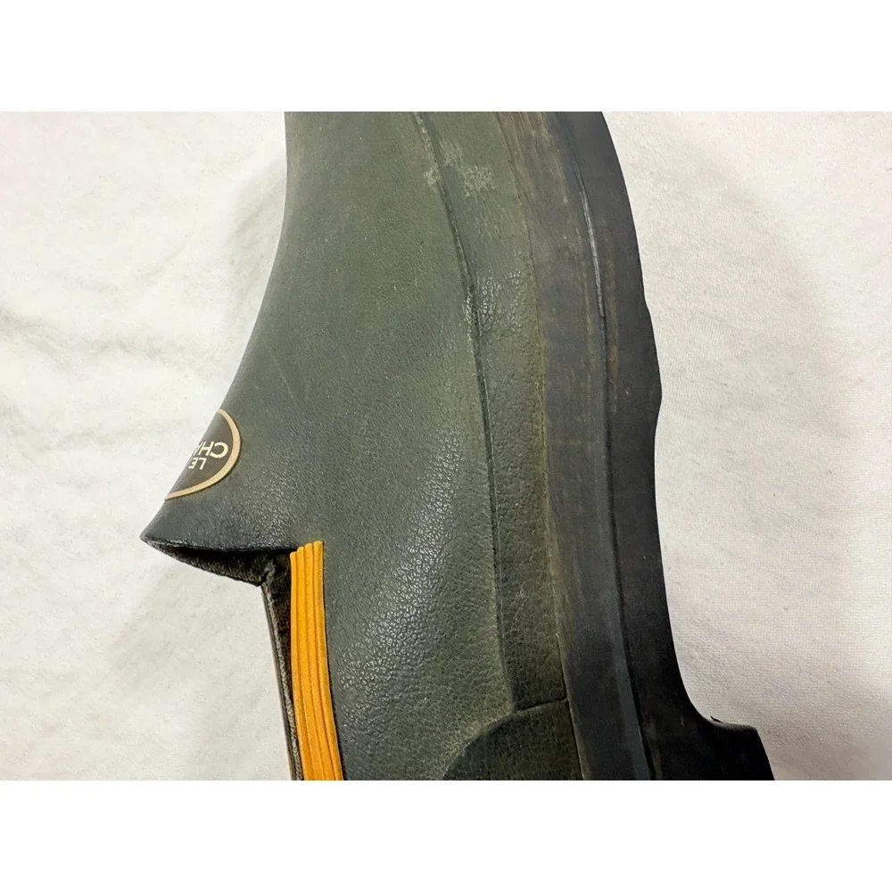 Vtg Le Chameau Mens‎ Gardening Shoes Loafers Slip On Green Round Toe sz 43 US 10
